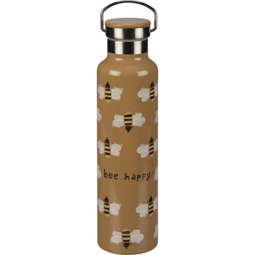 Bee Happy Stainless Steel Insulated Bottle  