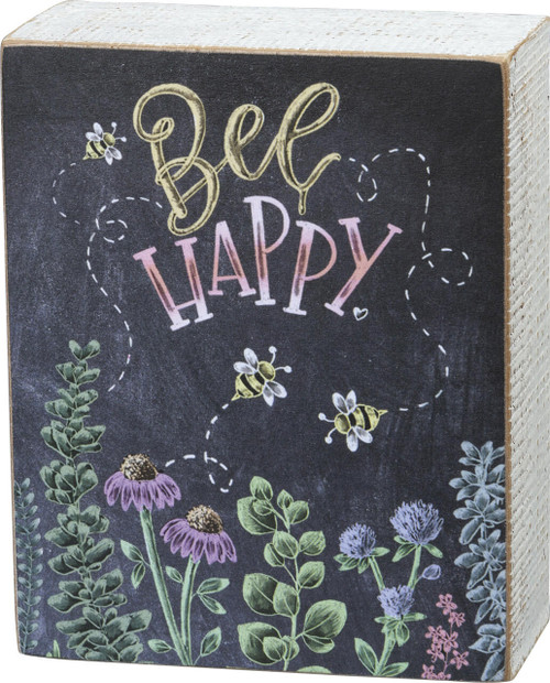 Bee Happy Chalk Sign for sale free shipping most orders over $100