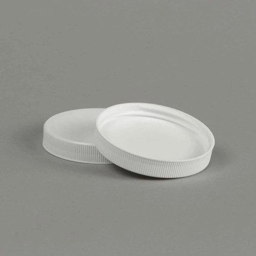 89mm White Screw Top Plastic Lids - 12 ct.  Lappe's Bee Supply
