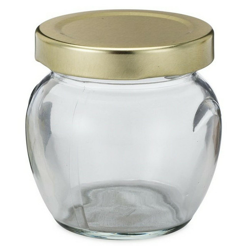 5.4 oz. Glass Honey Pot Jars - CASE OF 12 With Lids  