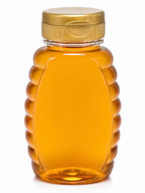 8 oz Queenline Plastic Honey Containers with Lids – 50 or 500 Count  Lappe's Bee Supply