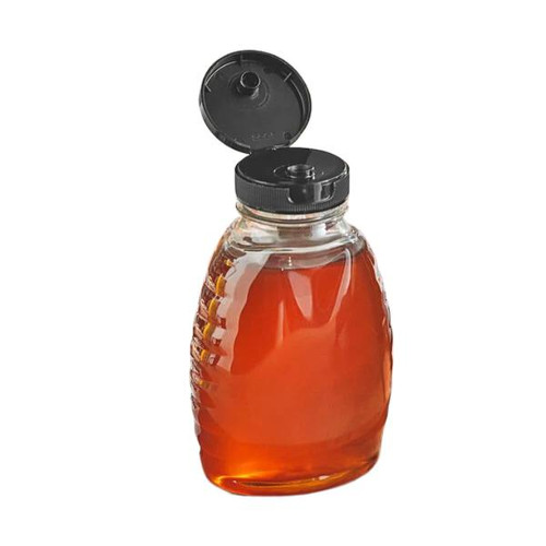 8 oz. Queenline Plastic Honey Containers with Lids  