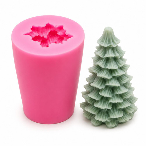 Christmas Tree Candle Silicone Mold  Lappe's Bee Supply