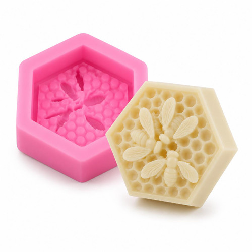 Honeycomb 3D Bees Silicone Mold  Lappe's Bee Supply