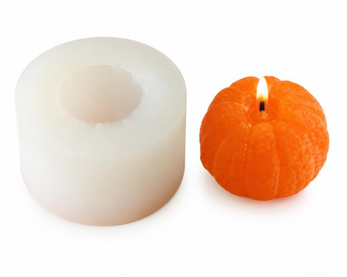 Clementine Orange Silicone Candle Mold – Citrus Fruit Beeswax, Soy Wax & Soap Mold  Lappe's Bee Supply