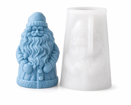 Classic Santa Claus Candle Silicone Mold  Lappe's Bee Supply