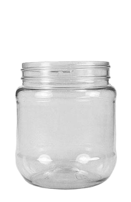 16 oz. Creamed Honey Plastic Containers with Lids - CASE OF 12  