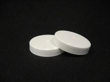 48mm White Screw Top Plastic Lids - 24 ct.  Lappe's Bee Supply