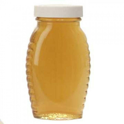 8 oz. Queenline Glass Honey Jars - CASE OF 24  