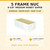 5 Frame Nuc 6-5/8" Honey Super With Triple Wax Wood Frames  Lappe's Bee Supply