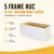 5 Frame Nuc Medium Honey Super (6-5/8") – Assembled & Painted White  Lappe's Bee Supply