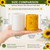 Sunflower Meadow Pillar Silicone Candle Mold | Large Floral Beeswax Candle Mold  Lappe's Bee Supply