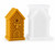 Honeycomb Bee Cottage Silicone Candle Mold | Decorative Beeswax House Candle Mold  Lappe's Bee Supply