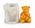 Honeycomb Teddy Bear Silicone Candle Mold | Decorative Bear Beeswax Candle Mold  Lappe's Bee Supply