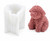 Large Rose Puppy Silicone Candle Mold | Decorative Floral Dog Beeswax Candle Mold  Lappe's Bee Supply