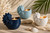 Ceramic Nautilus Shell Candle Holder, Planter & Decorative Bowl – Navy Blue, Light Blue or White  Lappe's Bee Supply