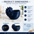 Ceramic Nautilus Shell Candle Holder, Planter & Decorative Bowl – Navy Blue, Light Blue or White  Lappe's Bee Supply