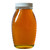 1 lb. Queenline Traditional Glass Honey Jars With Lids - CASE OF 24  