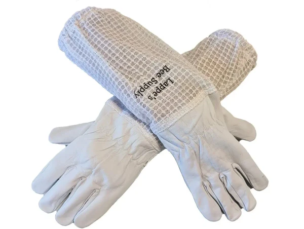 Goatskin Beekeeping Gloves with Ventilated Sleeves  Lappe's Bee Supply
