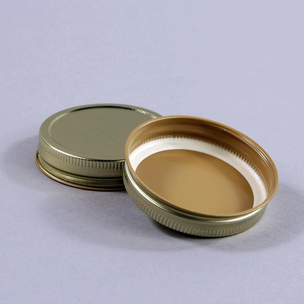 70G Gold Metal Lids - 12 pack  Lappe's Bee Supply