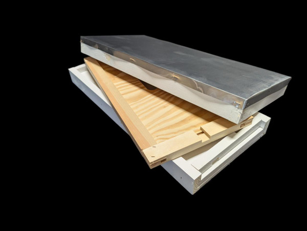 Assembled/Painted 5 Frame Nuc Lid, Inner Cover, Bottom Board Combo  Lappe's Bee Supply