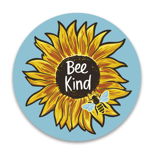 Bee Kind Car Magnet - 5" *INVENTORY CLEARANCE*  Lappe's Bee Supply
