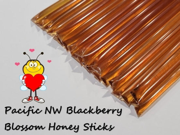 Pacific Northwest Blackberry Blossom Honey Sticks For Sale 100 Count Bulk  