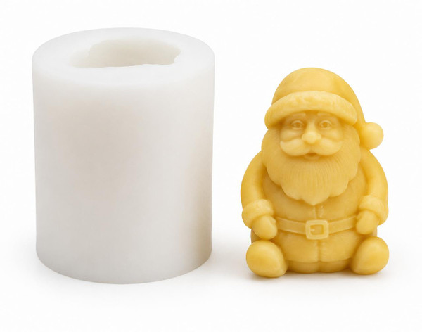 Mini Santa Claus Candle Silicone Mold – Christmas Santa Candle Mold  Lappe's Bee Supply