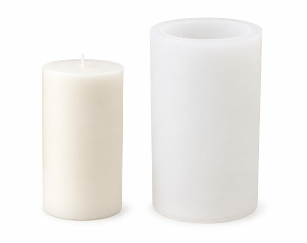 Classic Pillar Silicone Candle Mold | Smooth Round Beeswax Candle Mold  Lappe's Bee Supply
