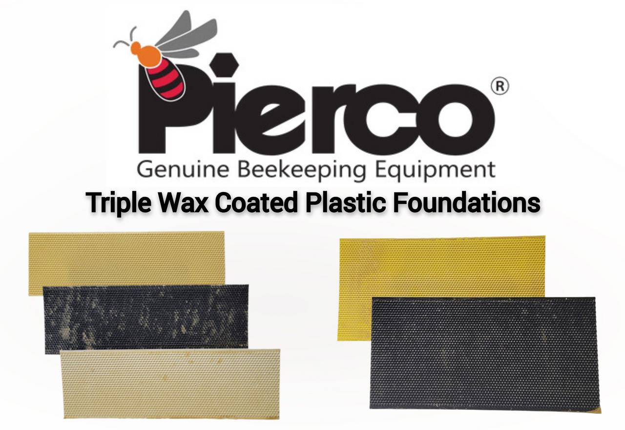 Pierco Triple Wax Coated Plastic Foundation | Lappe's Bee Supply