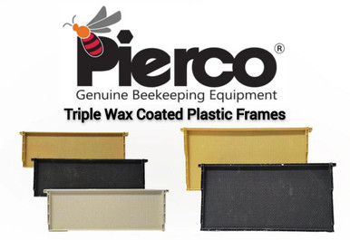 Pierco Triple Wax Coated Plastic Frames | Deep & Medium Hive