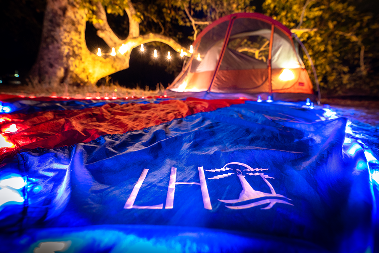 Lighted Beach Blanket For Camping