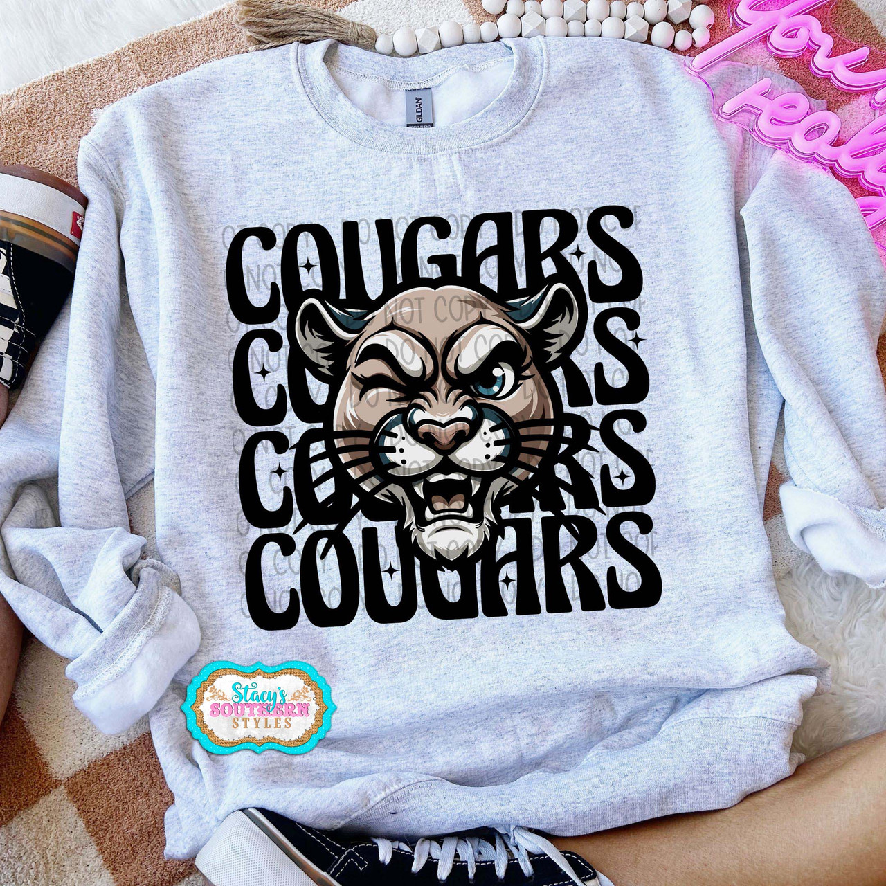 Winking Mascot Tee or Sweatshirt