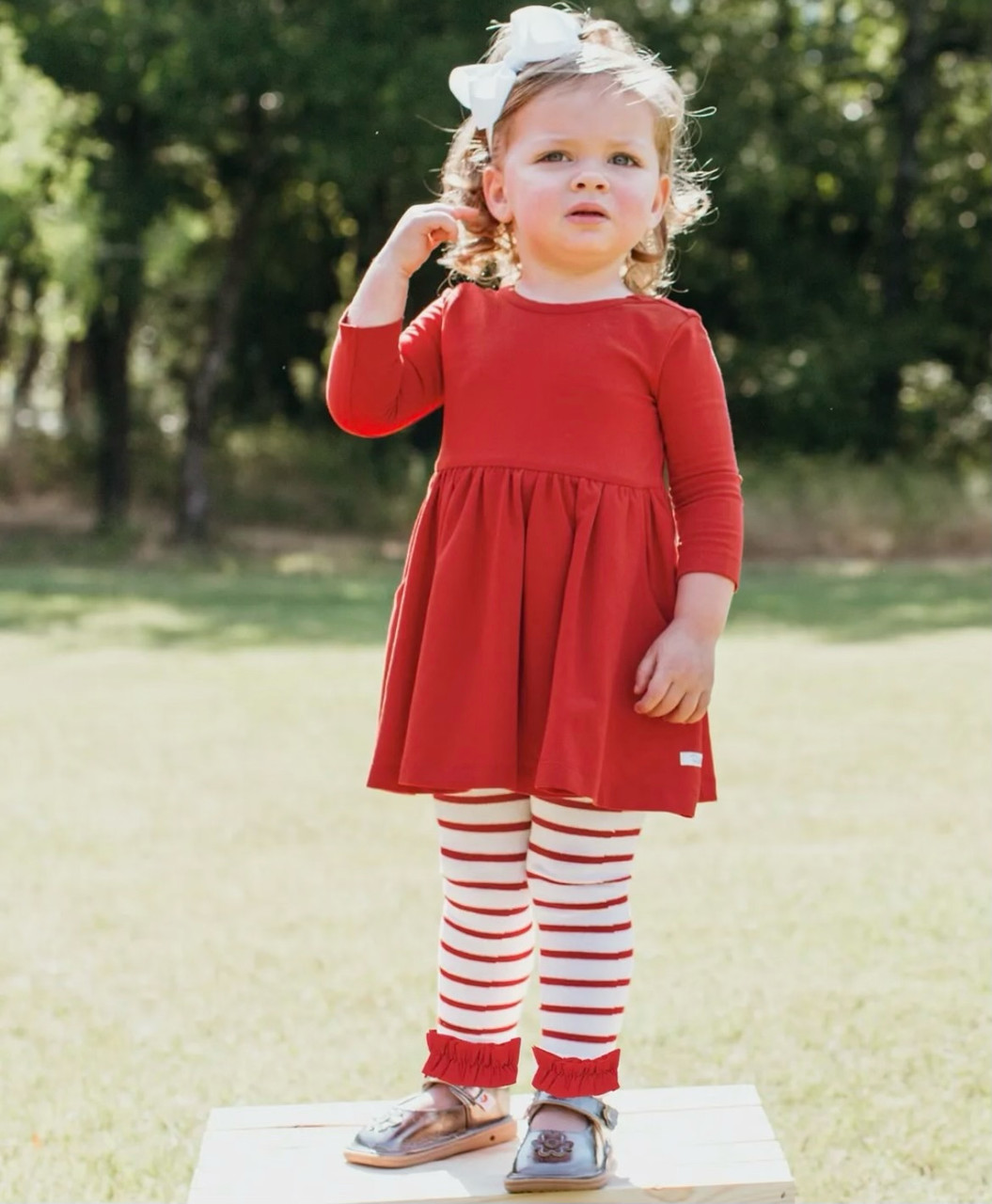 ruffle butts christmas dress RuffleButts Toddler Girls Long Sleeve Tulle Twirl Dress