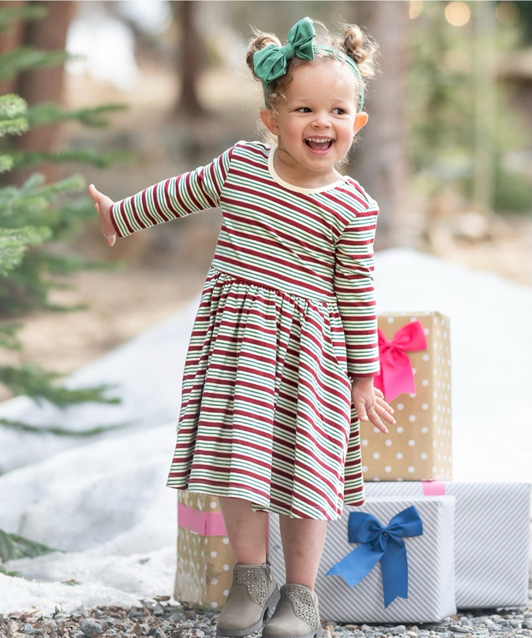 ruffle butts christmas dress Rufflebutts Long Sleeved Twirl Dresses