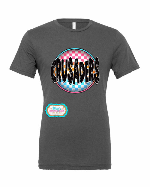 Crusaders Checkered Circle Tee