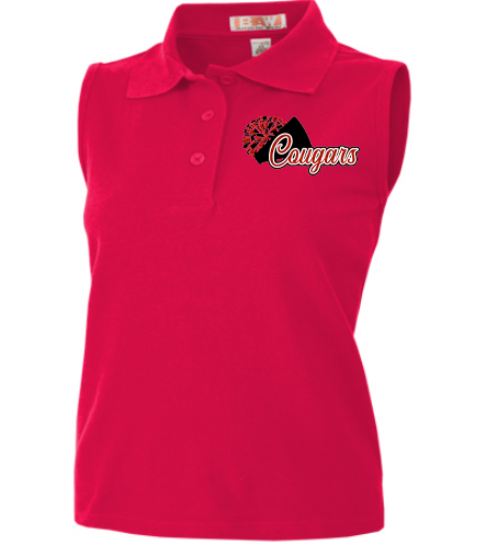 Cougars Cheer Sleeveless Polo (PRE-ORDER)
