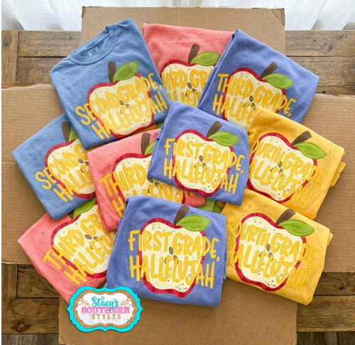 Grade Level Apple Hallelujah Tee
