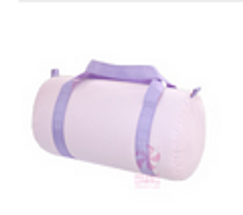 Pink/Purple Seersucker Weekender Duffel Bag