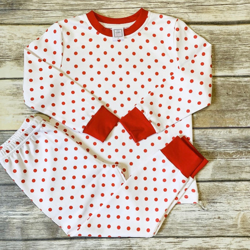 Red and White Polka Pajamas