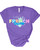 French Splat Purple Tee