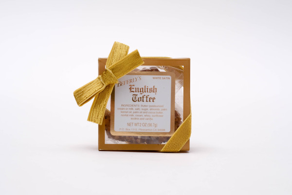 Party Favor - White Satin Gold Box (2 oz)