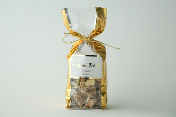 1/2 lb. White Satin Toffee - Gold Bag