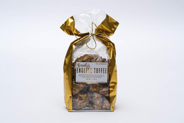 1 lb. Milk Chocolate Toffee - Gold Bag