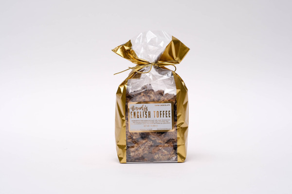1 lb. Dark Chocolate Toffee - Gold Bag