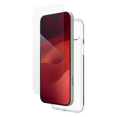 InvisibleShield Glass EliteÃƒÆ’Ã¢â‚¬Å¡Ãƒâ€šÃ‚Â 360 Screen & Clear Case Bundle iPhone 15 Plus