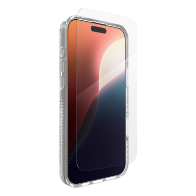 ZAGG Luxe Snap Case & Glass 360 Protect Bundle for Apple iPhone 16 Pro Max (Clear)