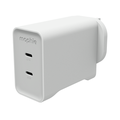 mophie | Speedport Plus 67 GaN Wall Adapter (White) - UK & ROI