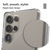Ripple Pattern: The back of the Luxe has a stylish ripple pattern