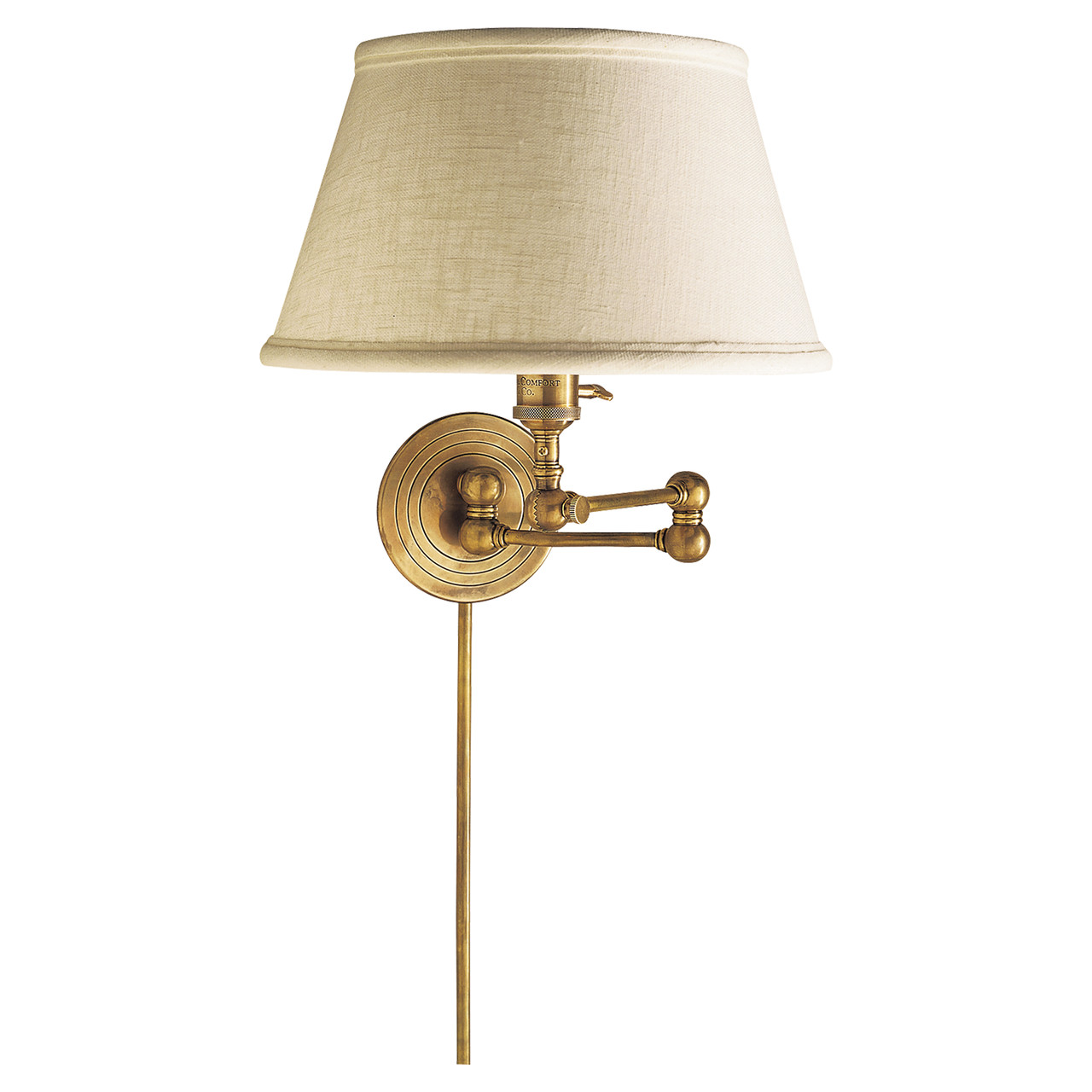 Boston Functional Single Light, Hand-Rubbed Antique Brass